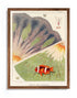 Mocha Wood Framed Great Barrier Reef Anemones Vintage Illustrations Wall Art Print